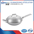 Stainless steel wok frying pan Single Handle wok pan